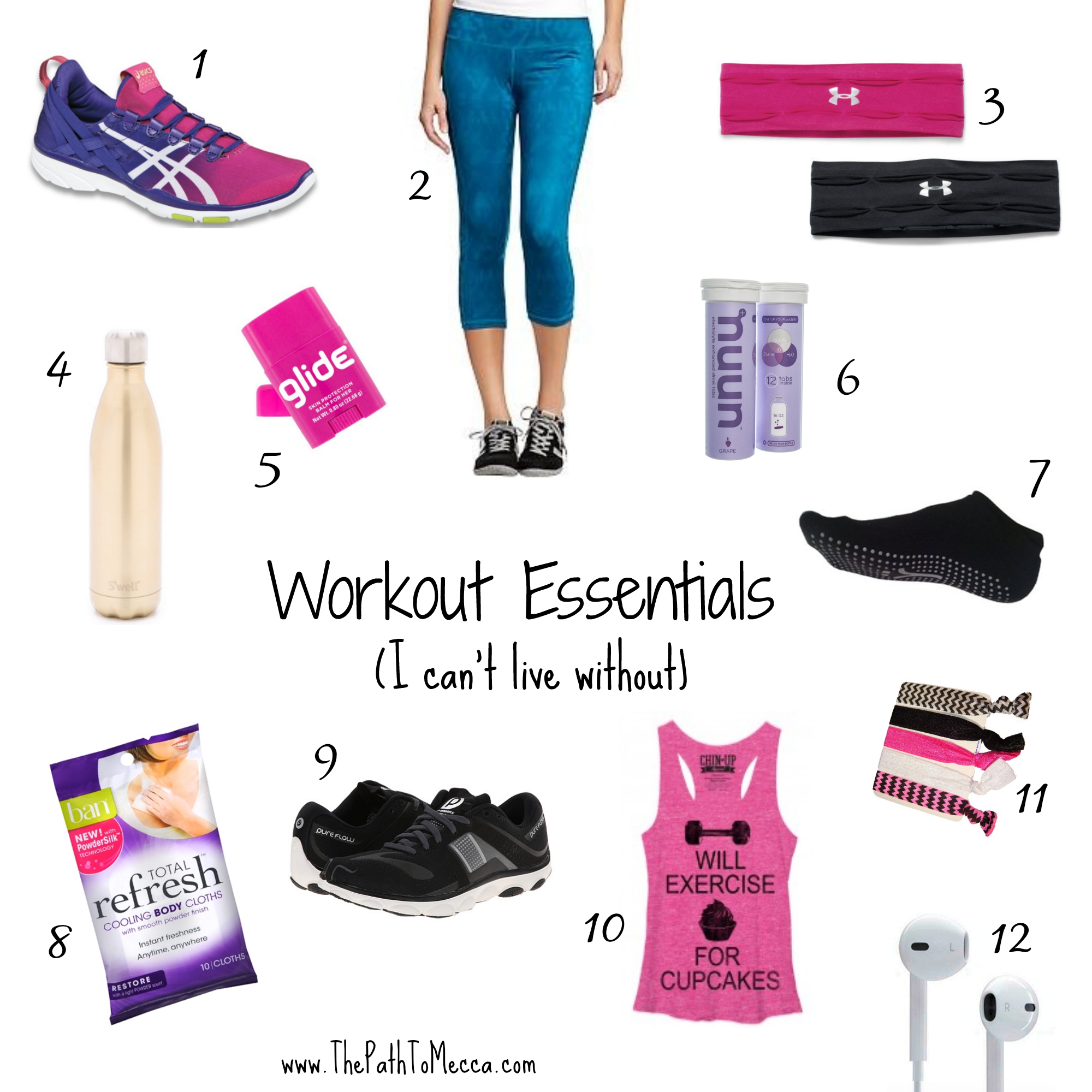 Gym Essentials collage
